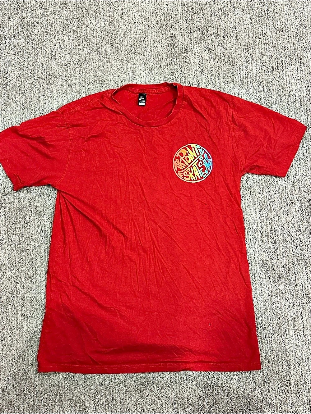 Staple Graphic Tee in Red Large